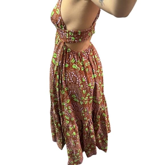 A.L.C Rhodes Print Linen Maxi Dress - Picture 5 of 5